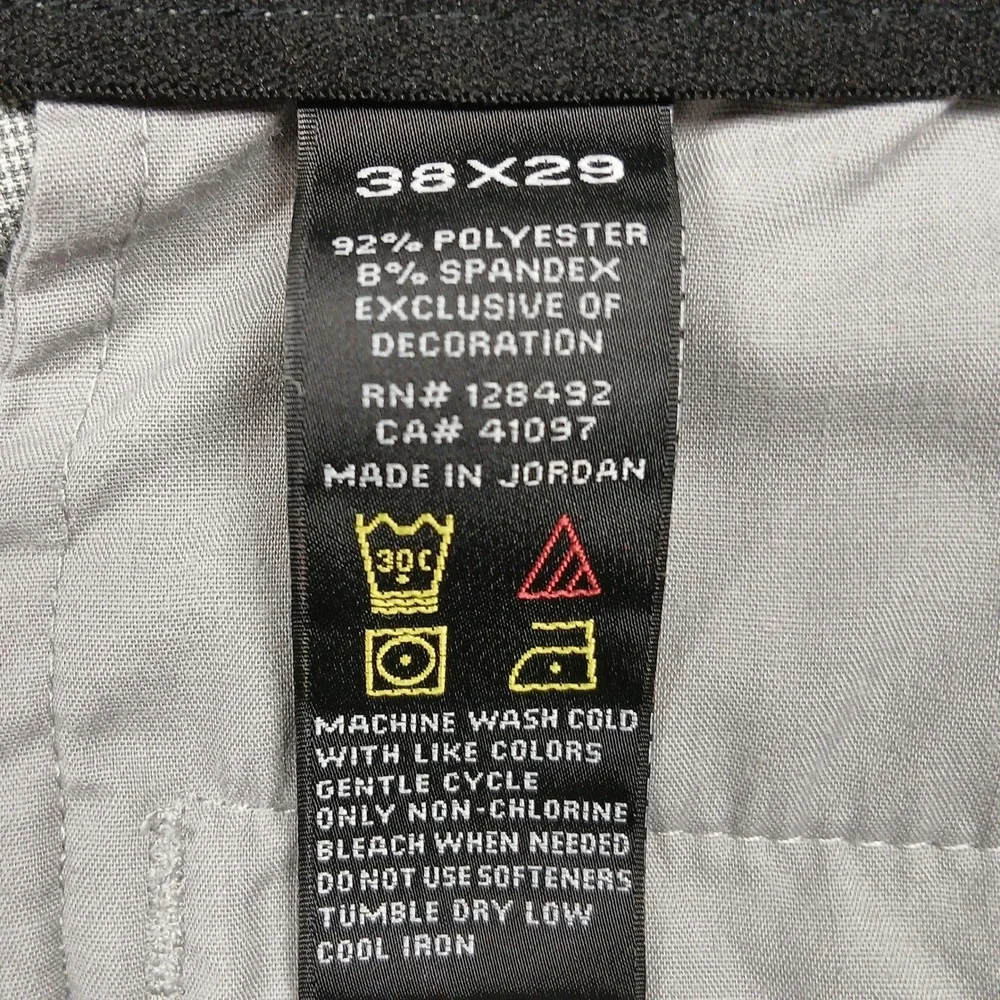Greg Norman Shark Golf Pants Mens 38x29 Gray‎ Stretch Performance